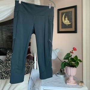 Gray cropped lululemon leggings